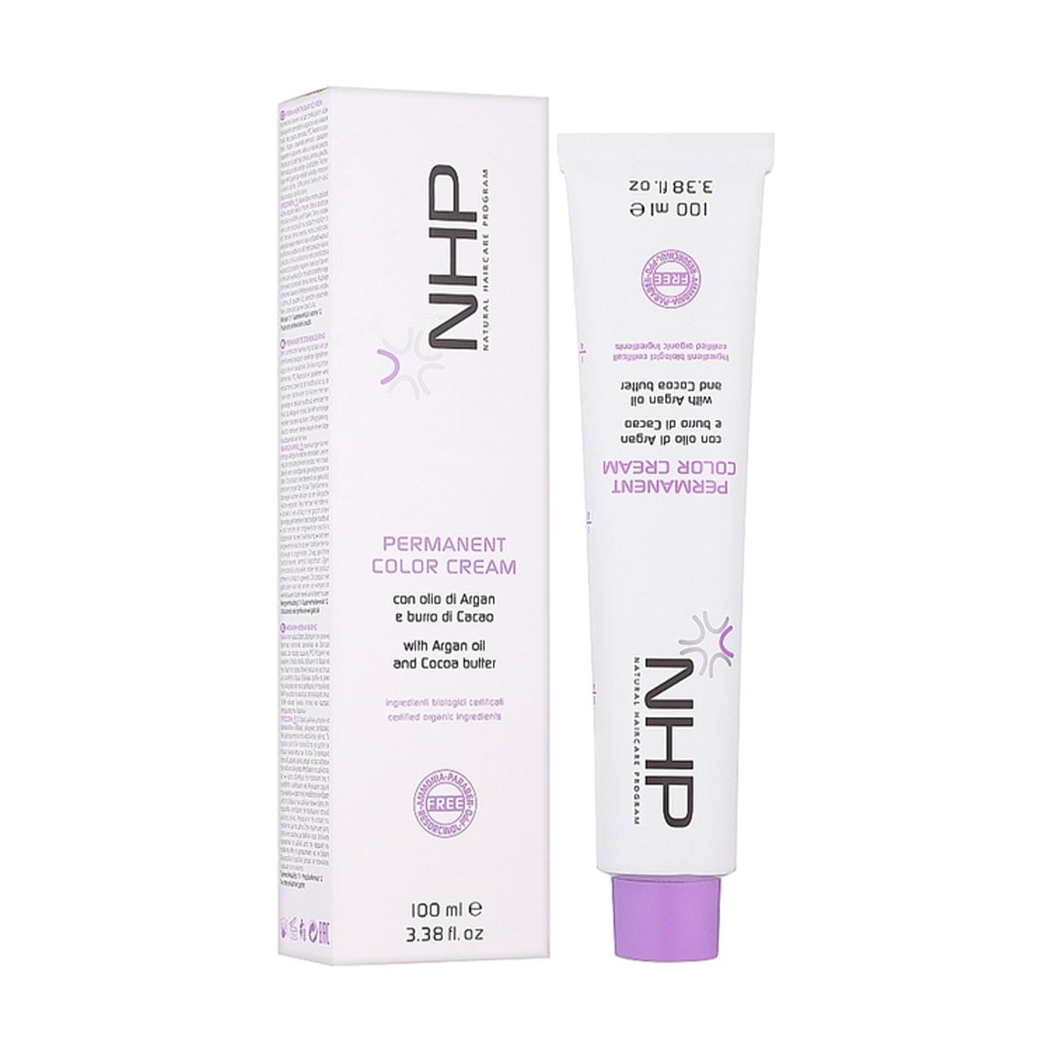 Безаміачна крем-фарба для волосся NHP Permanent Color Cream, 6 Темний блондин, 100 мл